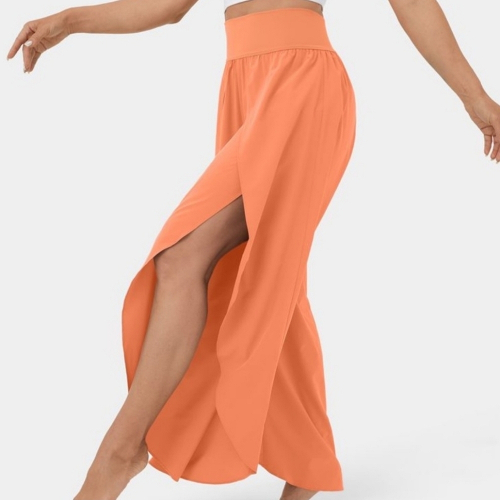 NWT Halara Breezeful High Waisted Back Waistband Palazzo Flowy Pants Size Large - Picture 3 of 6